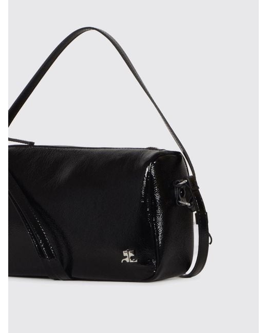 Courreges Black CourrÈ Ges Three Sixty Naplak Bag