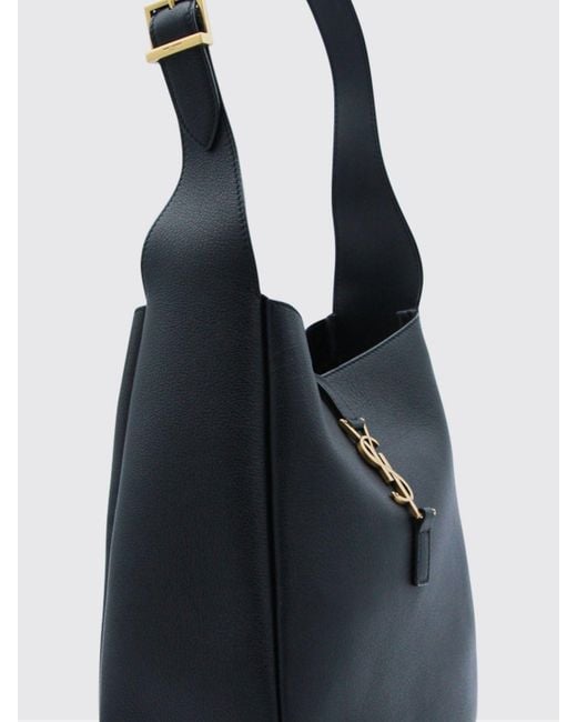 Saint Laurent Blue Le 5 À 7 Leather Bag