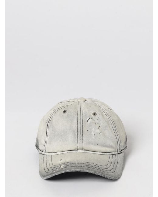 Our Legacy White Bleached Denim Ballcap Hat for men