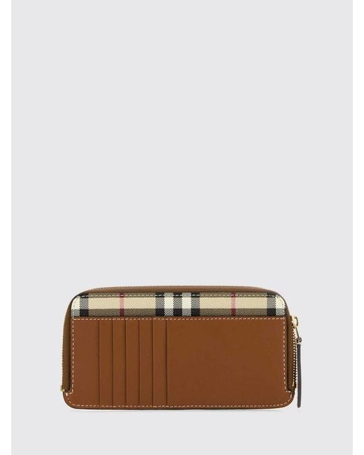 Burberry Natural Check Canvas Wallet