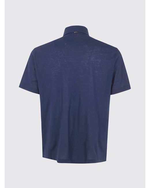 Herno Blue Polo Shirt for men