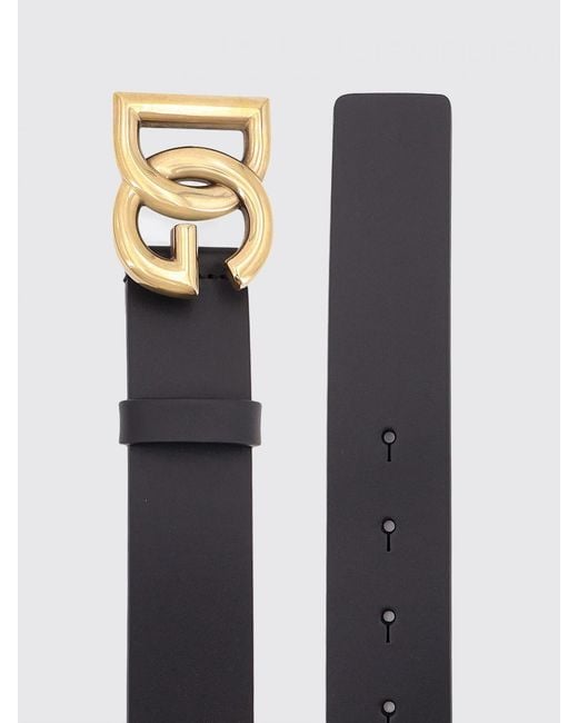 Dolce & Gabbana White Dolce &Amp Gabbana Dg Leather Belt for men
