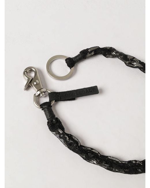 Our Legacy Black Legacy Lace Ladon Keyring for men