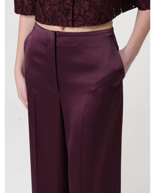 Pinko Purple Limoncello Satin Trousers