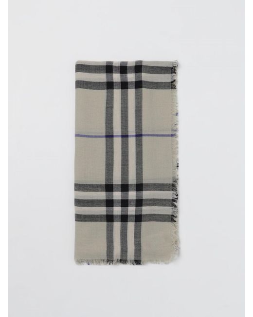 Sciarpa Check in lana jacquard di Burberry in Gray da Uomo