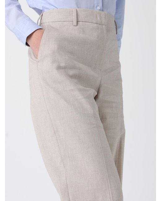 PT Torino Natural Wide-Leg Trousers