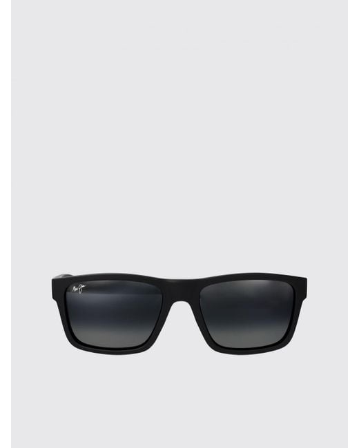 Maui Jim Black The Flats Acetate Sunglasses for men
