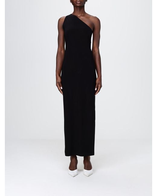 Norma Kamali Black One-Shoulder Dress