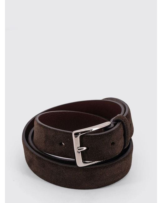 Orciani White Amalfi Suede Belt for men