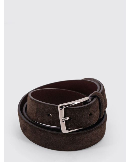 Orciani White Amalfi Suede Belt for men