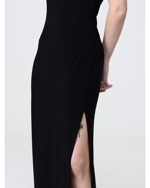 Norma Kamali Black Stretch Jersey Dress