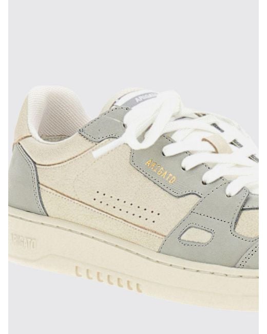 Axel Arigato Natural Low-Top Leather And Mesh Sneakers With Perforated Toe for men
