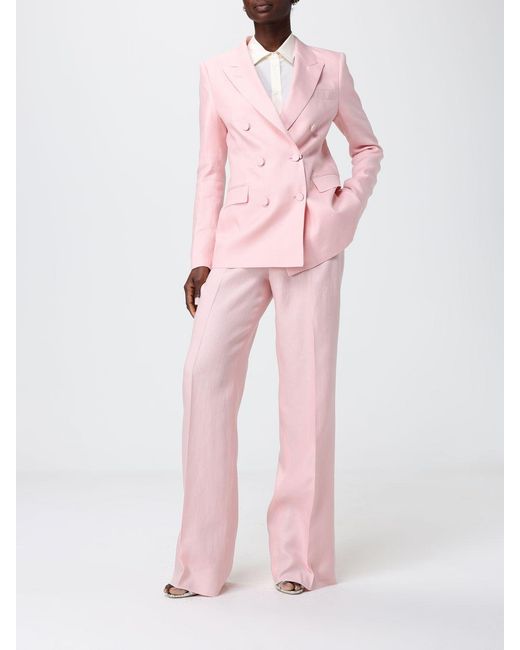 Tagliatore Pink Double-Breasted Suit