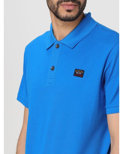 Paul & Shark Blue Polo Shirt for men