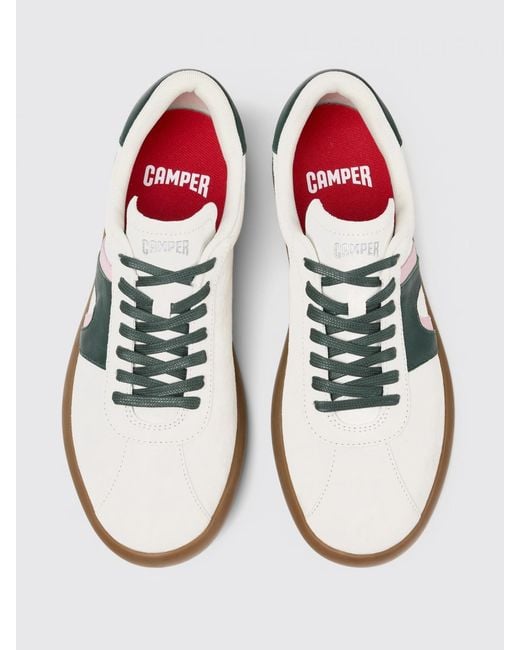 Camper White Pelotas Soller Nubuck Sneakers for men