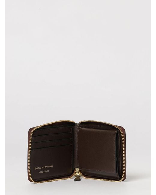Comme des Garçons Brown Comme Des Gar&Ccedil	Ons Polka Dot Leather Wallet for men