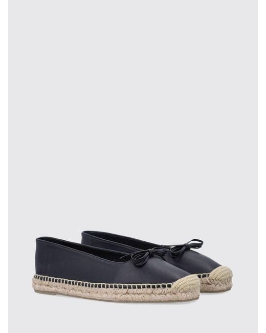Castaner White Pax Ribbon Leather Espadrilles