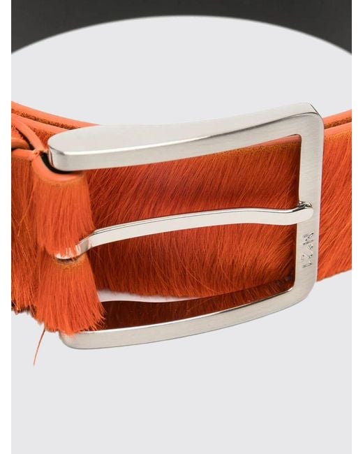 N°21 Red Pony Hair Belt