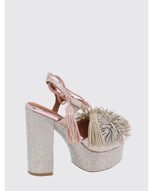 Kurt Geiger Multicolor Pom Pom Platform Sandal