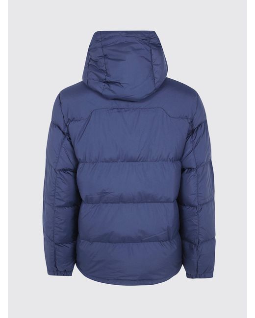 Polo Ralph Lauren Blue Gorham Quilted Nylon Hooded Down Jacket With Pony Logo for men