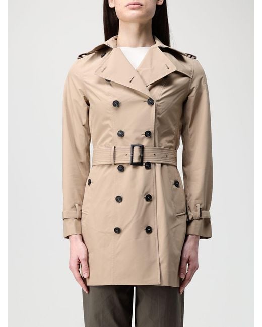 Save The Duck Natural Double-Breasted Trench Coat