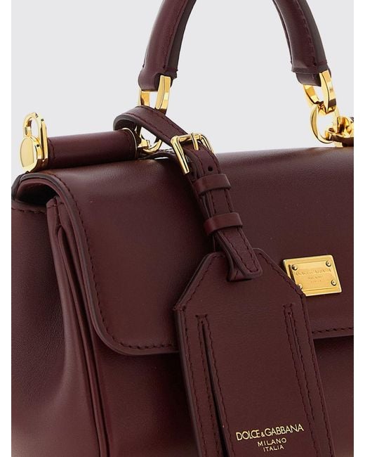 Dolce & Gabbana Purple Dolce &Amp Gabbana My Sicily Leather Bag