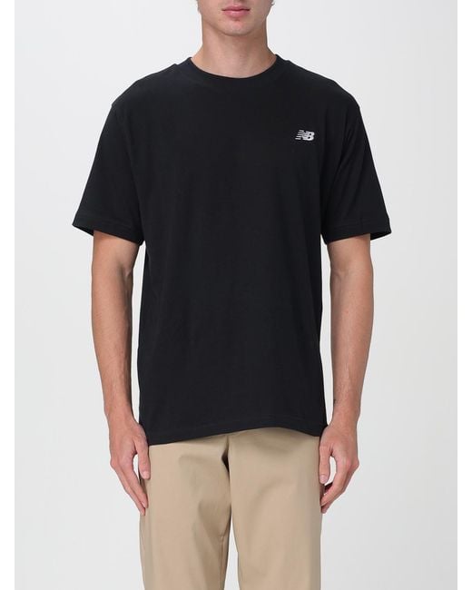 New Balance Black Comfortable Short Sleeve T-Shirt Classic Casual Style for men