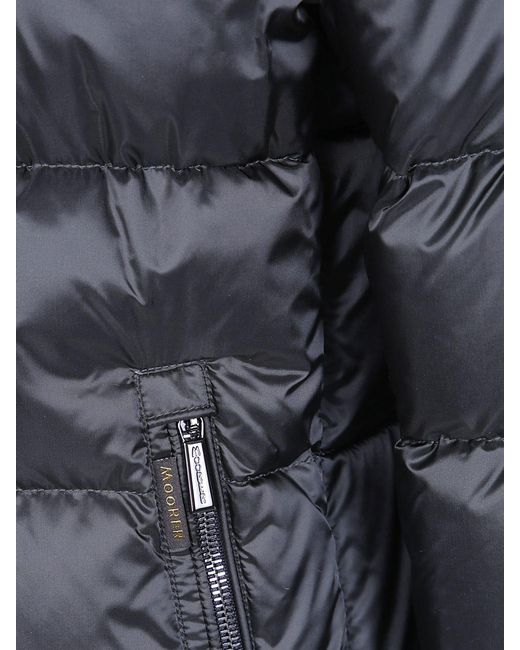 Moorer Blue Brett Water-Repellent Wool And Cashmere Down Jacket With Removable Hood for men