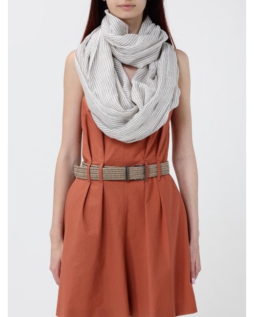 Brunello Cucinelli Natural Scarf