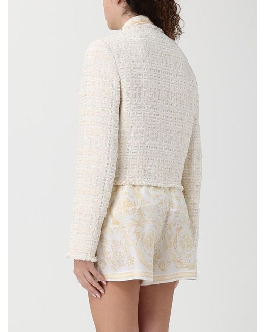 Versace Natural Bouclé Jacket