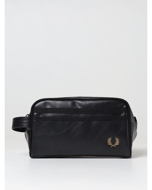 Fred Perry Black Cosmetic Case for men