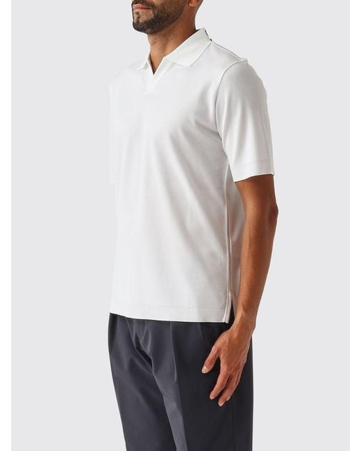 Herno White Polo Shirt for men