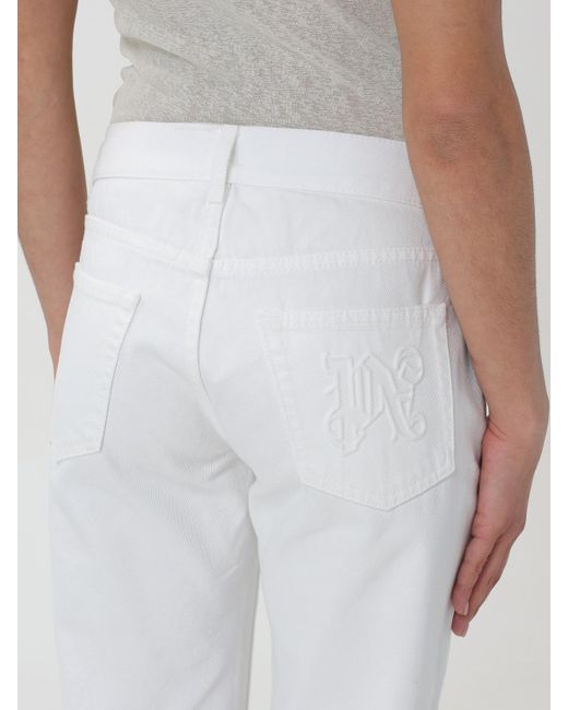 Palm Angels White Jeans