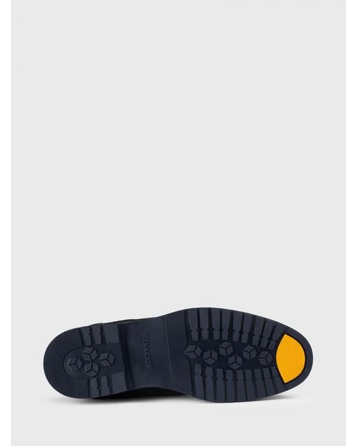 Doucal's Blue Suede Desert Boots for men