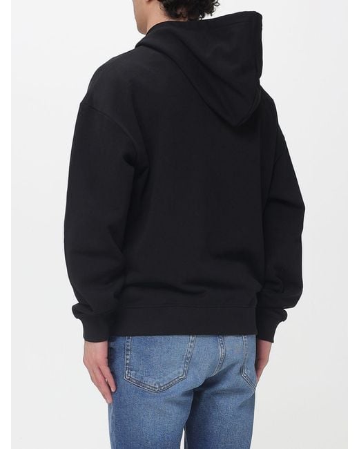 HUGO Black Dapozip Cotton Hoodie for men