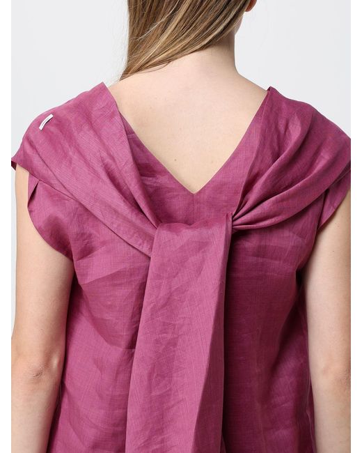 Max Mara Pink Sleeveless Top With Tie Sashes