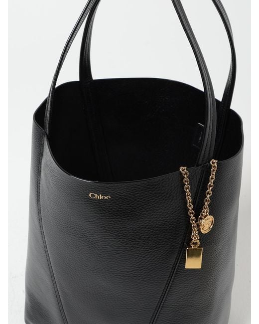 Chloé Black ChloÉ Spin Grained Leather Bag