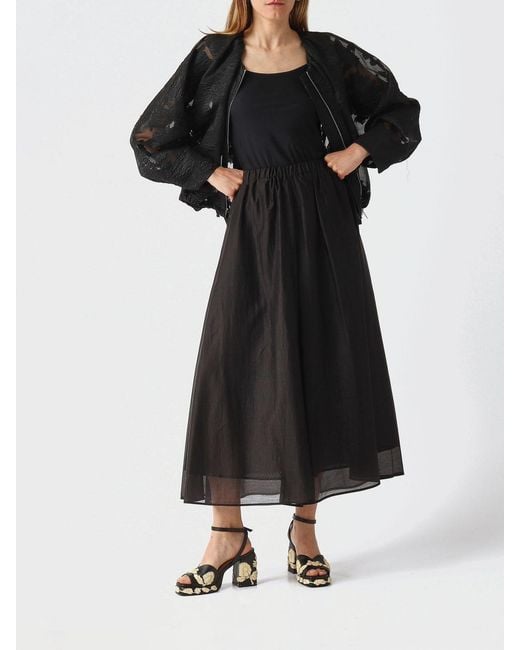 MEIMEIJ Black Embroidered Fil Coupe Jacquard Bomber Jacket