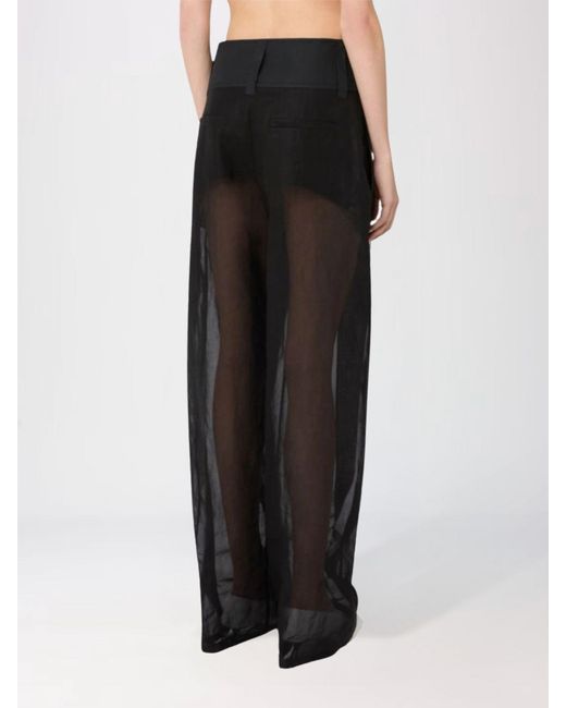 Sportmax Black Ferito Wide Leg Trousers