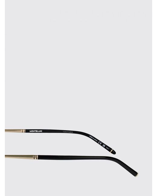 Montblanc White Mb0443S Metal And Acetate Sunglasses for men