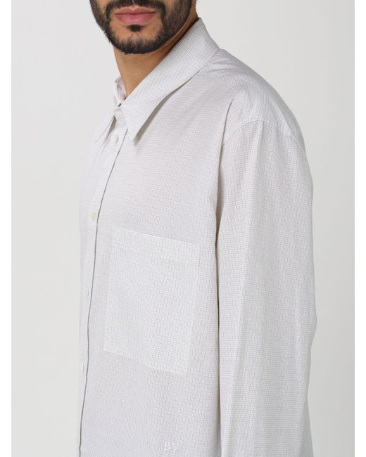 Camicia di Bottega Veneta in White da Uomo