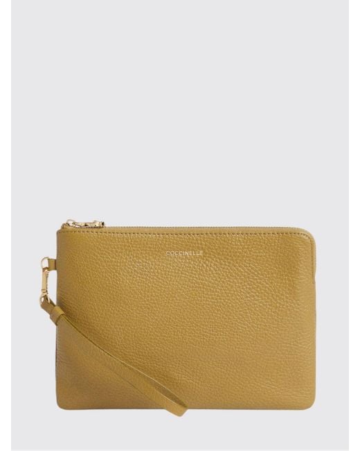 Coccinelle Natural C-Me Softy Grained Leather Pouch