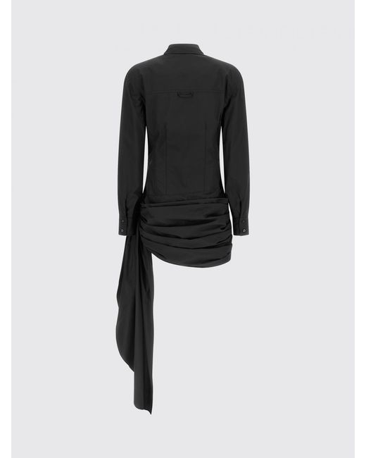GIUSEPPE DI MORABITO Black Cotton Shirtdress