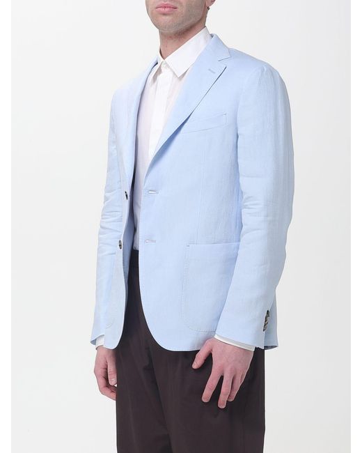Agnona Blue Roma Single Breasted Blazer for men