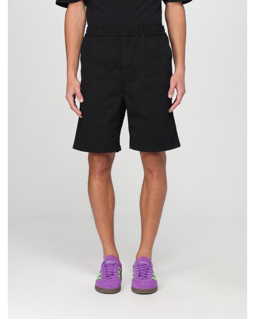 Carhartt Black Chase Shorts Relaxed Fit for men
