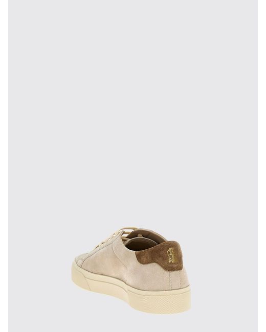 Brunello Cucinelli Natural Suede Sneakers for men