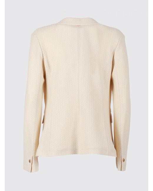 Circolo 1901 Natural Single Breasted Cotton Blazer