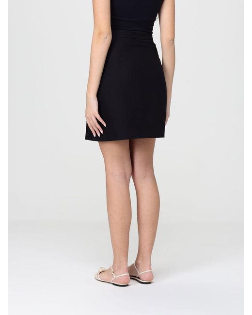 Valentino Black Crêpe Mini Skirt