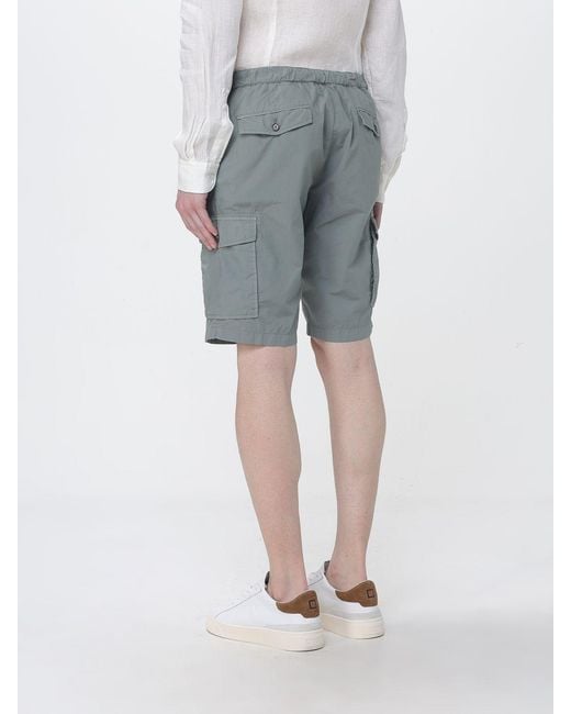 Paul & Shark Gray Paul &Amp Shark Cotton Cargo Shorts for men
