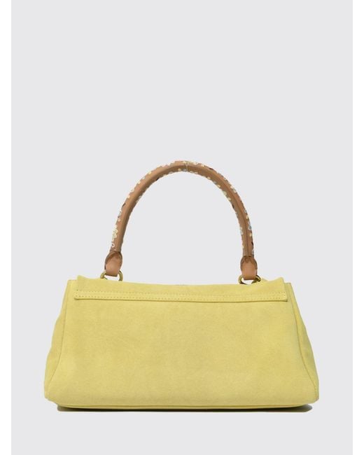 Orciani Yellow Sveva Longuette Suede Bag